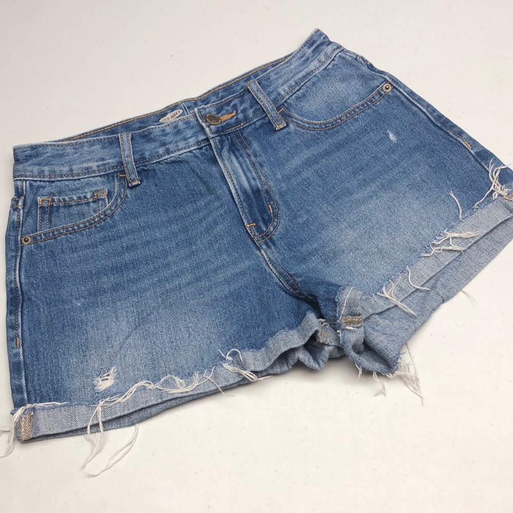 VINTAGE OLD NAVY FACTORY JEAN SHORTS 0/25 😎